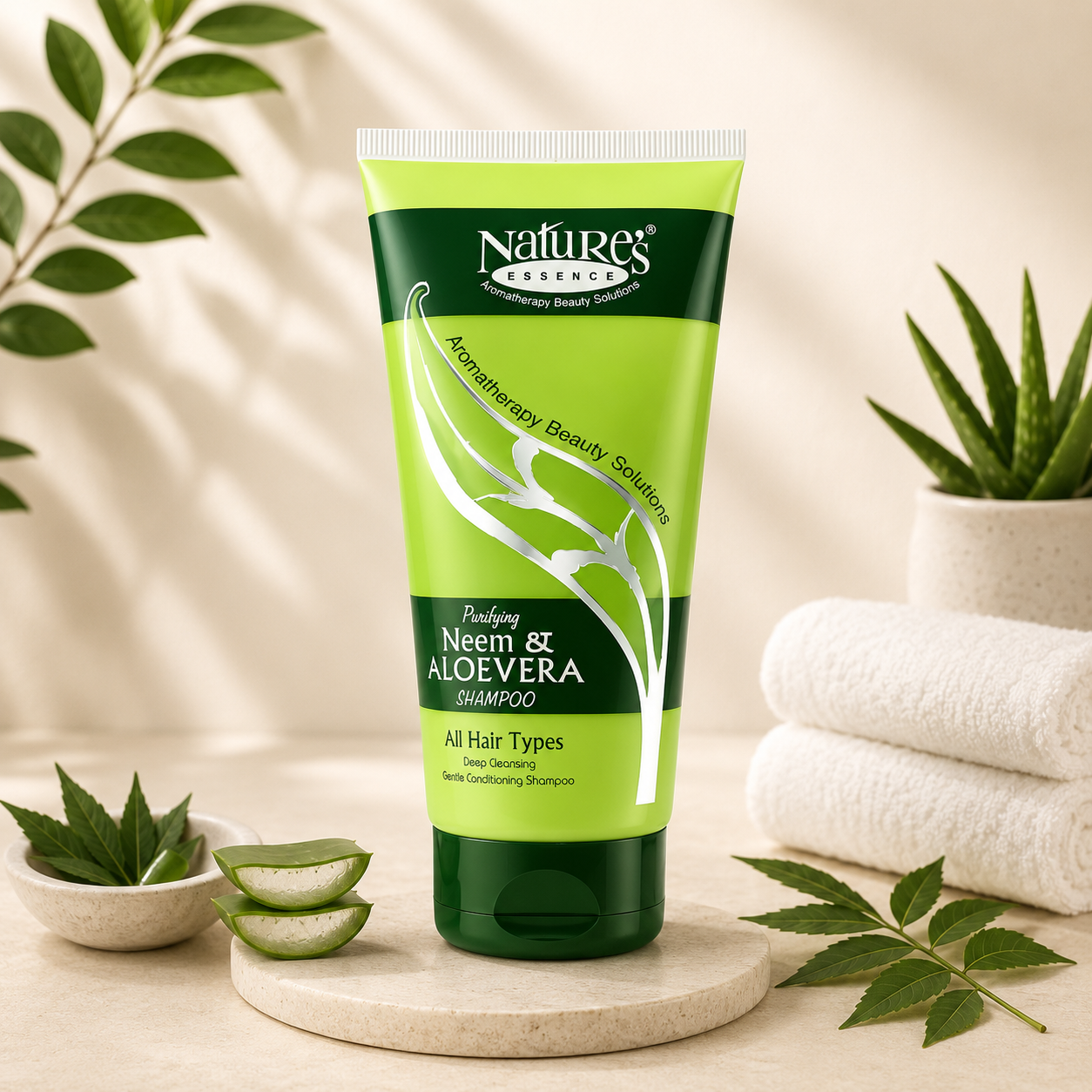 Nature’s Essence Purifying Neem &amp; Aloe Vera Shampoo