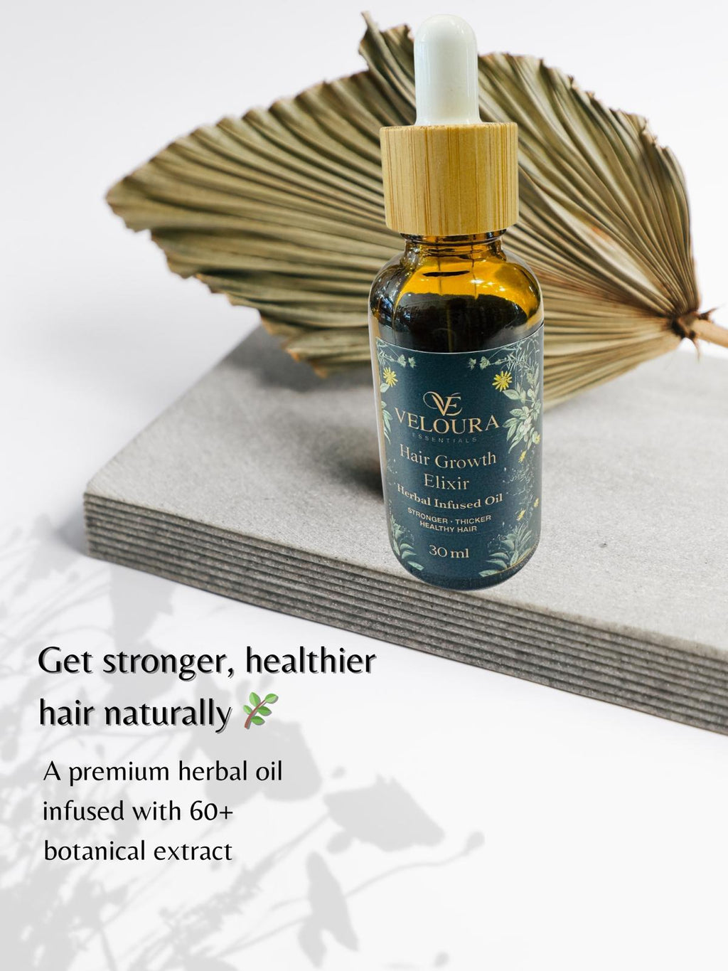 Veloura Hair Growth Elixir – Herbal Infused Oil (30ml)