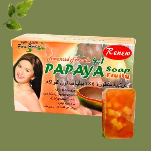 Renew Papaya Fruity Soap – Advanced Formula 4 in 1 Brightening Herbal Soap