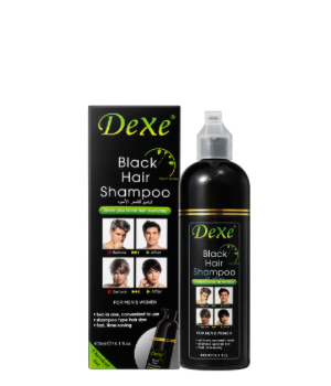 DeXe Black Hair Shampoo – Instant Grey Coverage Shampoo (400ml)