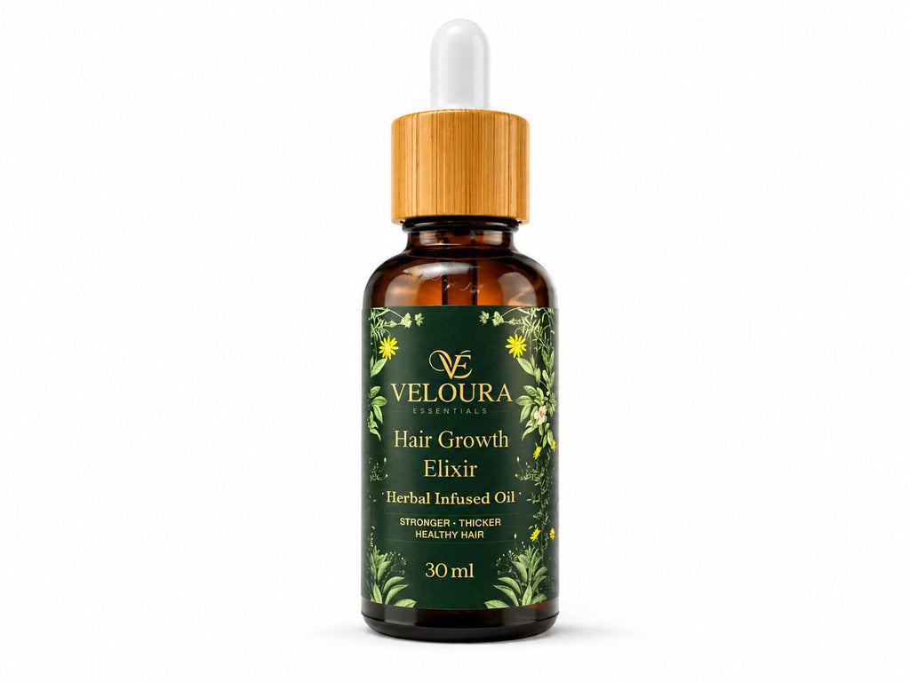 Veloura Hair Growth Elixir – Herbal Infused Oil (30ml)