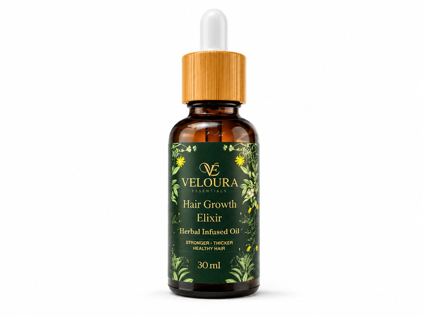 Veloura Hair Growth Elixir – Herbal Infused Oil (30ml)