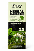 DeXe Herbal Bubble Hair Dye Shampoo 2.0 – Natural Black Hair Color | 100% Grey Coverage | Herbal Formula | No Ammonia